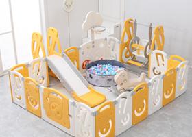 Music theme playpen slide swing kids activity center 