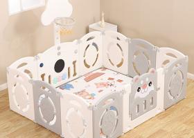 Puppy theme kids Playpen Pink