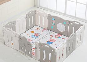 smile face kids safety playpen Grey