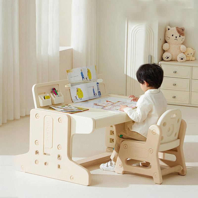 Kids Growing Table and Chair Set Adjustable Study Desk Ergonomic Learning Furniture | Bopai