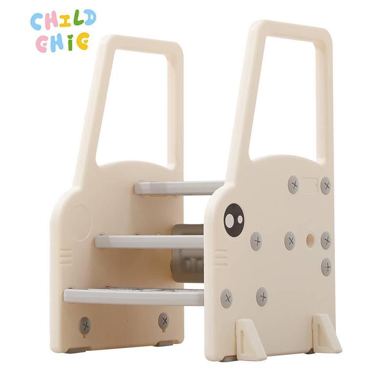 Children's Plastic Washbasin Step Stool with Handrails Footrest for Kids Hand Washing Toothbrushing Face Washing & Toilet Use
