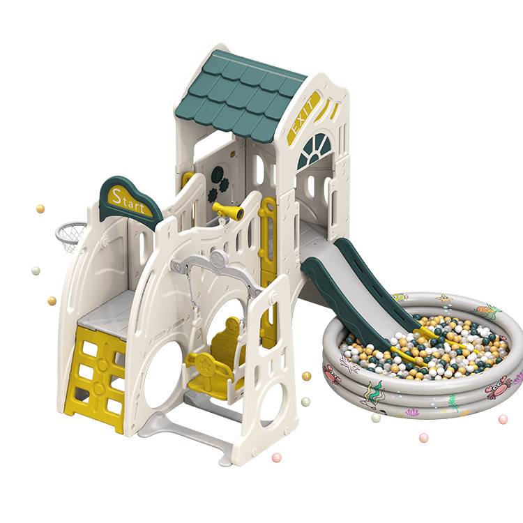 Outdoor Multifunctional Castle Kids Playground Plastic Slides Playground Equipment Swing and Slide Set