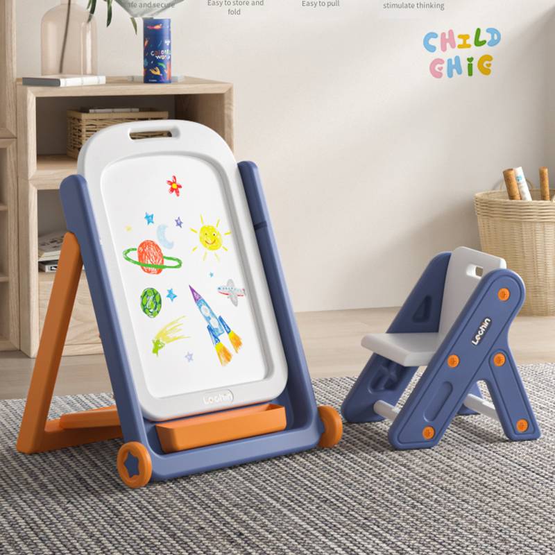 Drawing Board for Kids Adjustable Standing Art Easel, Safe Educational Toy for Preschool Boys & Girls