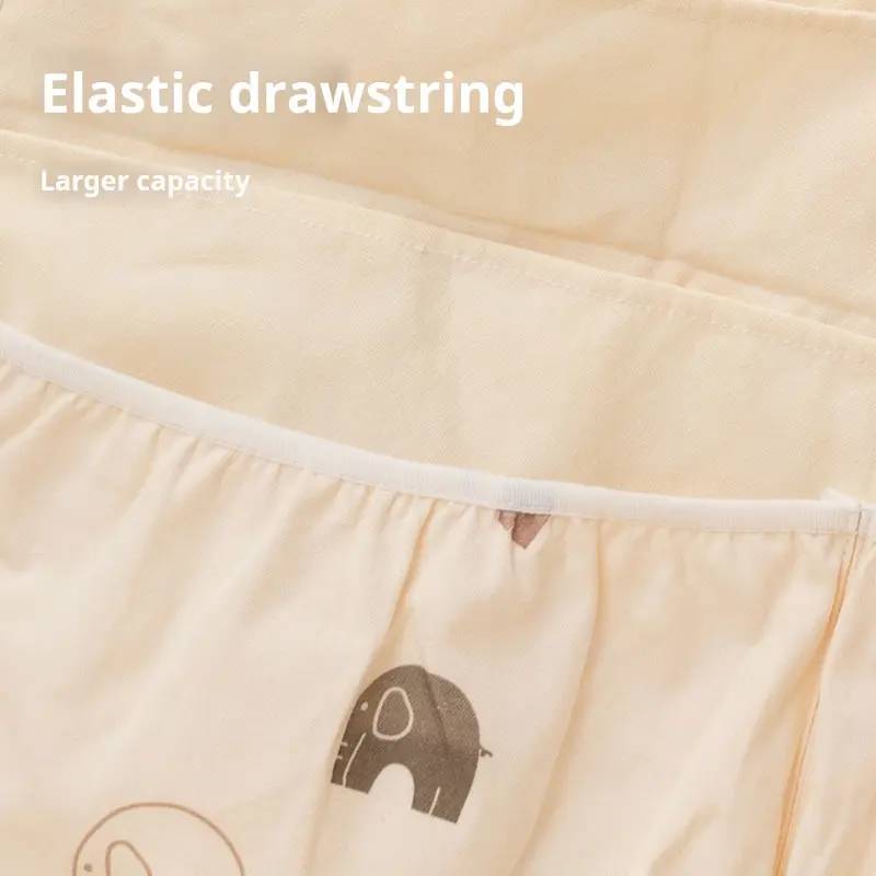 Fabric Hanging Storage Bag Large-Capacity Organizer for Baby Playpen & Crib