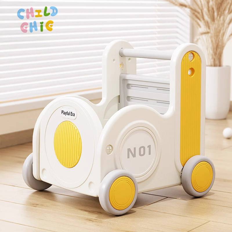 Wholesale New Kids Stroller Four-in-One Baby Walker for Toddlers and Kids Learn to Walk with Plastic Frame Car Type