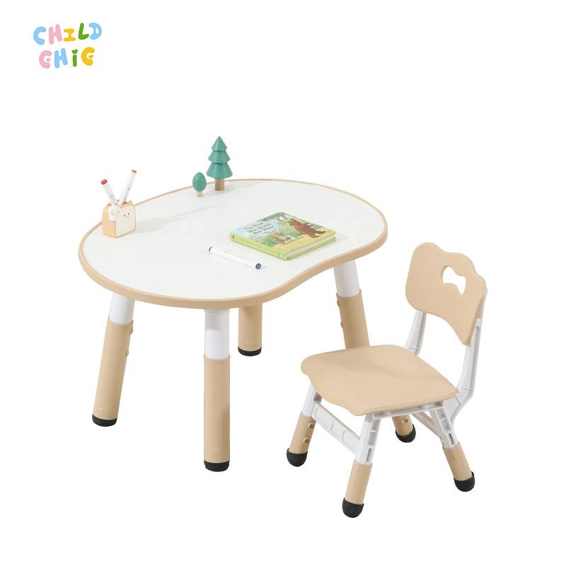 Adjustable Height Kids Table and Chair Set Toddler Activity Desk for Drawing Reading Playroom
