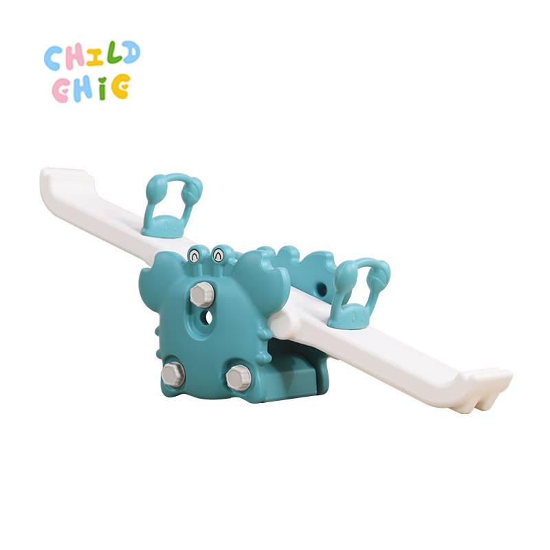 Indoor Plastic Kids Seesaw Cute Crab Teeter Totter for Toddlers Children Sensory Training Physical Exercise Equipment