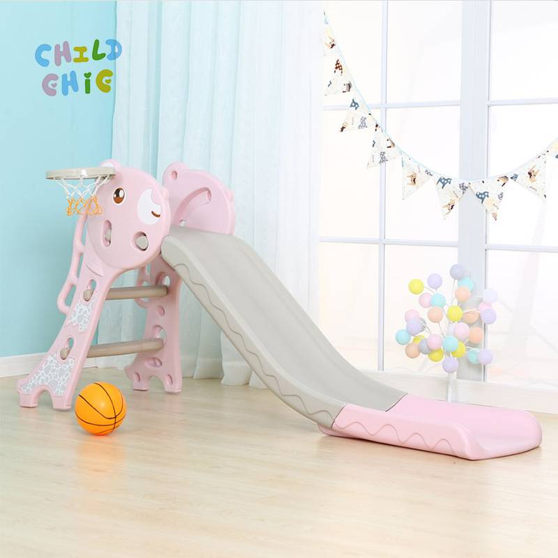 Foldable Kids Slide, Durable Heavy-Duty Toddler Play Slide, Safe & Stable Indoor Slide for Boys & Girls Age 1-6