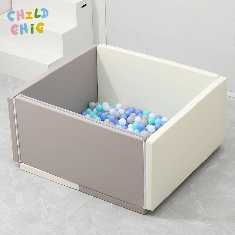 Square Foam Ball Pit Playpen for Toddlers, Soft & Safe Indoor Ball Pool, Multi-Use as Baby Playpen, Toy Storage or Ball Pit
