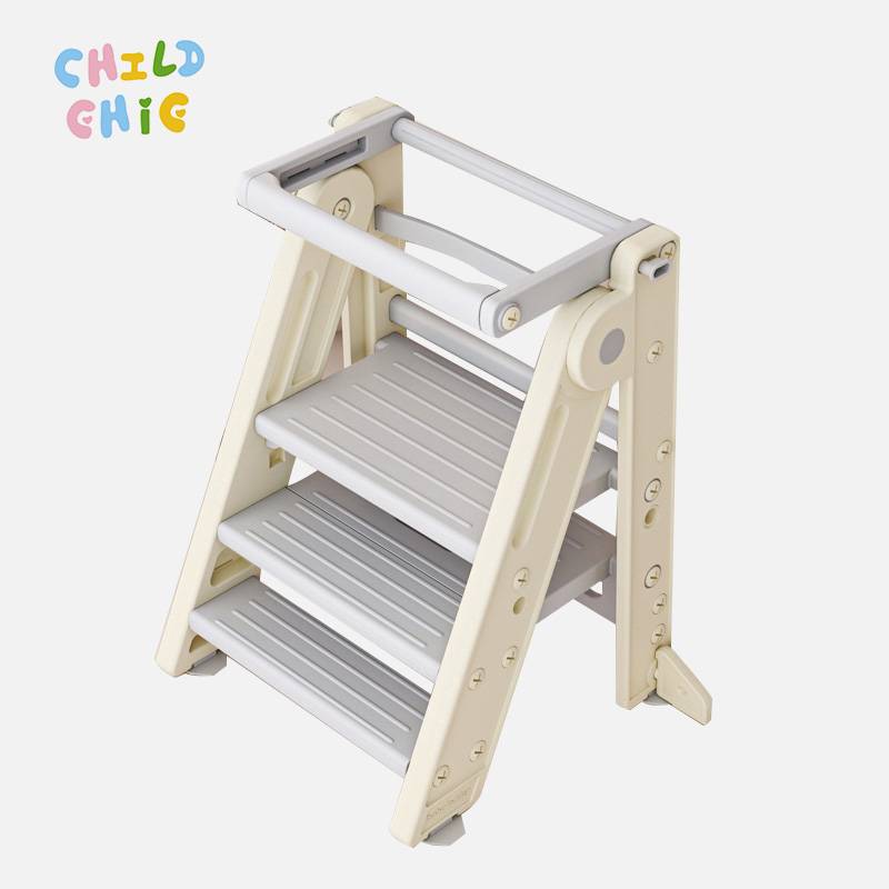 Foldable Learning Tower Hand Washing Teeth Brushing Steps Children's Learning Tower Hdpe Learning Tower Kitchen Assistant