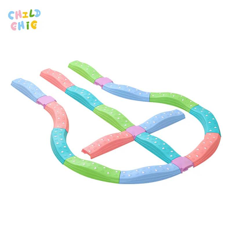 Modular Children Balance Touch Board Sensory Training Equipment HDPE Plastic Stepping Stones for Kids Indoor Outdoor EN71