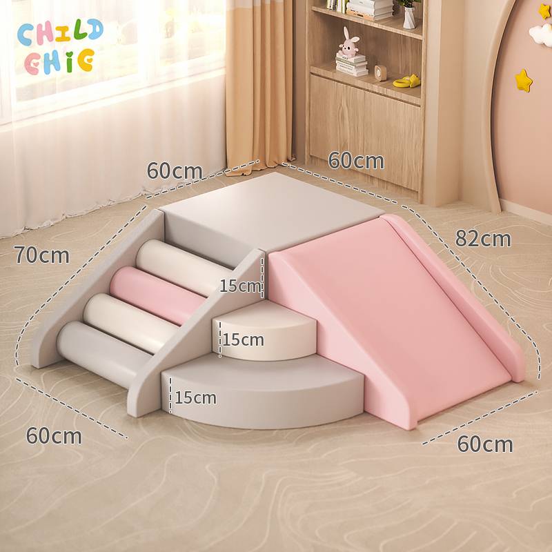 Soft Foam Climb Slide Play Set Indoor Toddler Soft Play Equipment Kids Multifunctional Climbing Block Toy