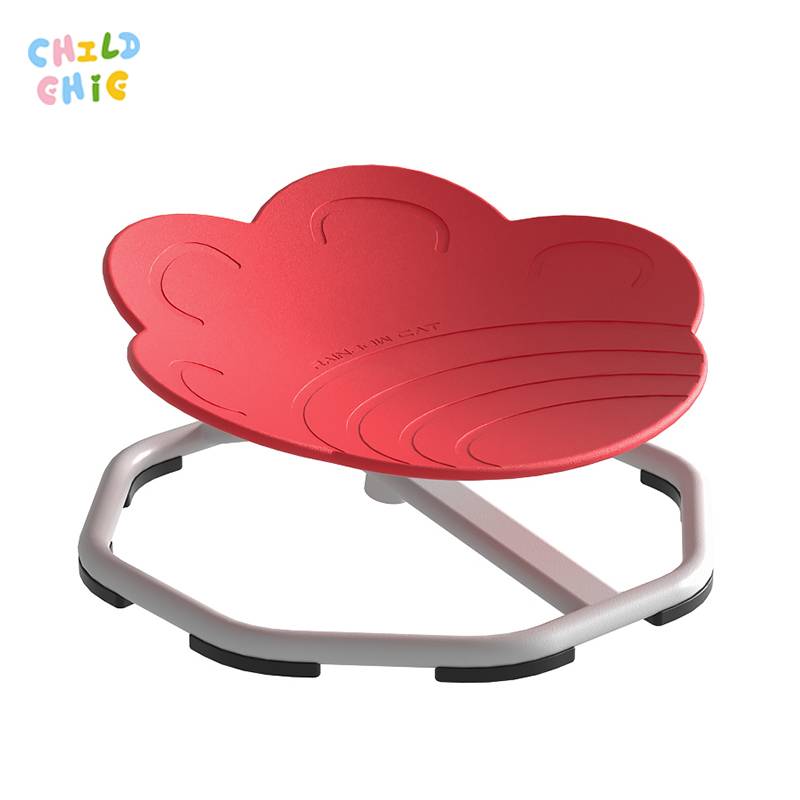 Cloud Shape Kids Spinning Stool, Multi-color Sensory Rotating Chair Toddler Balance Training Play Toy